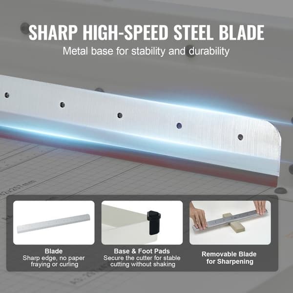 Paper cutter-Duoku-17"-Industrial Guillotine for A3 Paper-400 Sheets Capacity-Solid Steel Construction