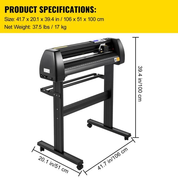 Vinylskärare - DUOKU - KH-870A - 34 tum - Programvara SignCut - Precision ± 0,01 mm