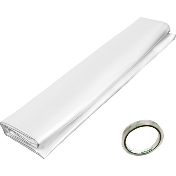 Serrefilm - DUOKU - 8x25FT - Polyeten 6 mil - Transparent - UV-resistent Transparent