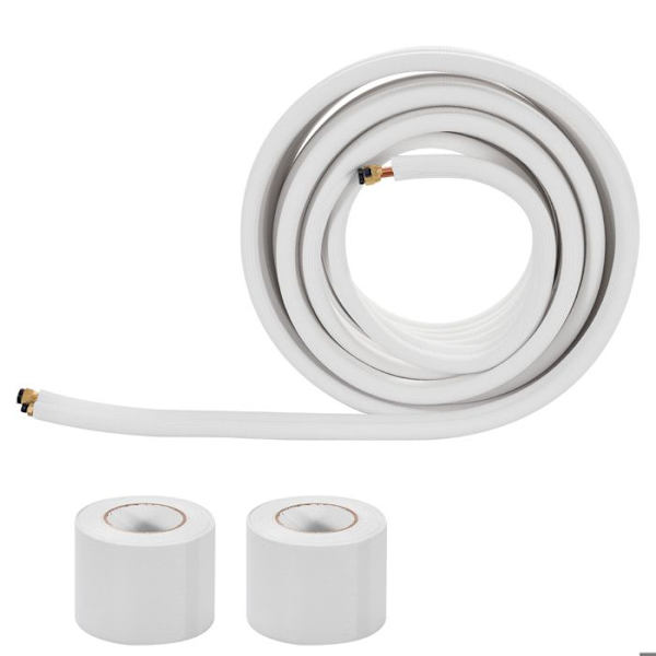 Kobberrør - DUOKU - Mini-split - Diameter 6,4 mm og 12,7 mm - Længde 30,5 m - Isolering PE