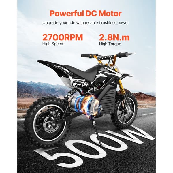 Elektrisk motor - DUOKU - Modell BY10650Z - 500 W - 2700 varv/min - Förbättrad hastighetskontroll