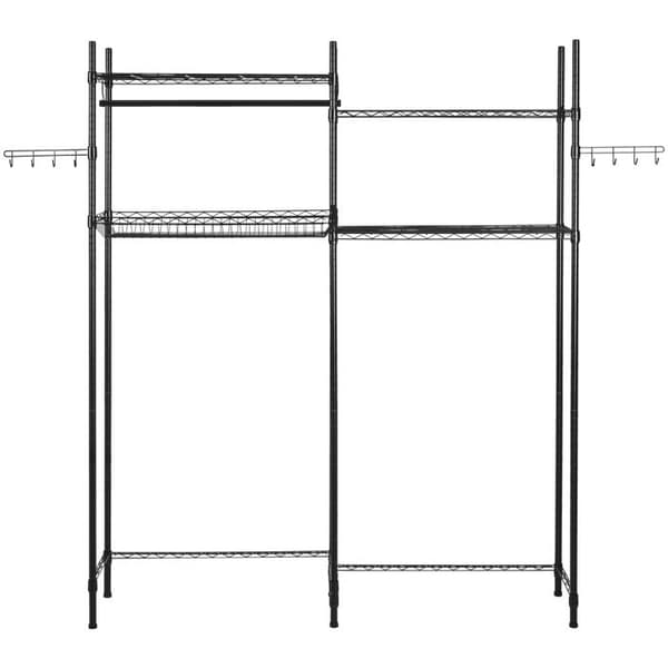 Opbevaringshylde - DUOKU - Model SHSS8234196-4B - 4 Niveauer - Metal - Sort