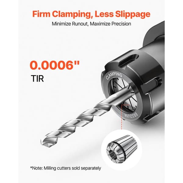 Tångset - DUOKU - ER4023 - 1/8"-1" - 23 delar - För CNC-fräsar och pelarborrmaskiner