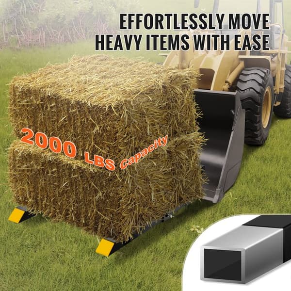 Robuste Pallet Gaffel-Duoku-907 kg Kapacitet-43 tommer Grip Gaffel-Frontrender Tilbehør til Traktor