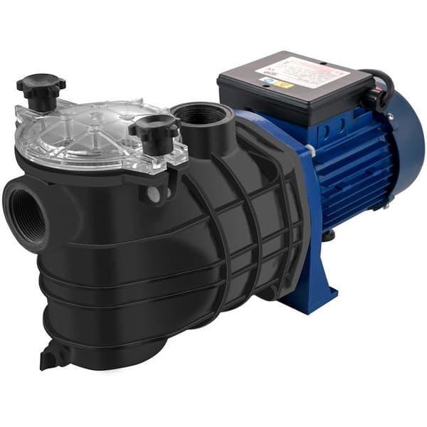 750 W Pool Pump-Duoku-18000 L/h-1 HK-Pool Pump for Inground Pools-Entrance/Exit 50 mm-2 Connection Hoses