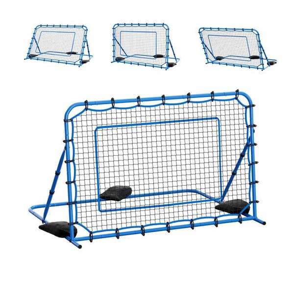 Fodbold Rebound Net-Duoku-193x121 cm-Justerbar Vinkel Rebounder-Durable Jernstruktur og PE Net