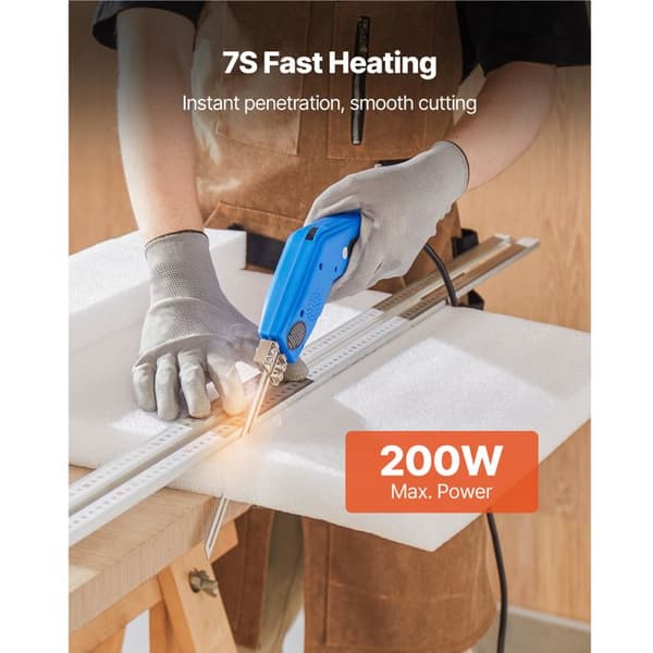 Elektrisk varm skumkniv - DUOKU - HS-20 - 200 W - 50°C-500°C - Blade 150/200 mm