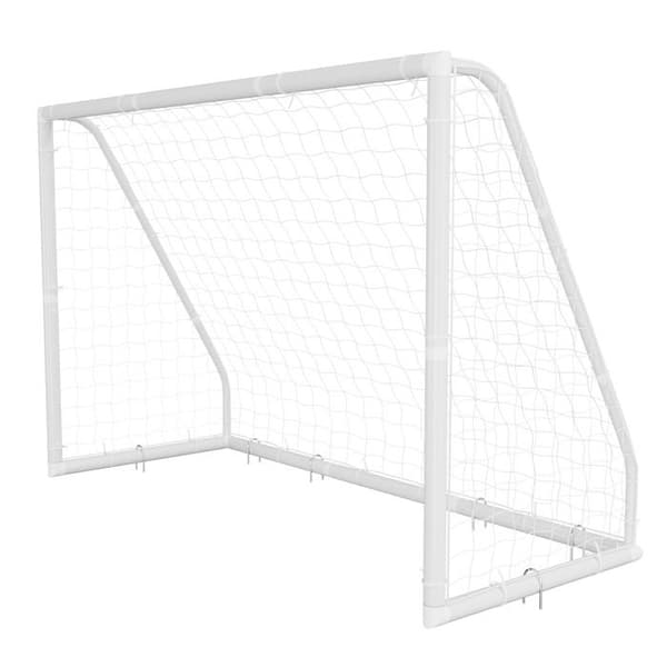 Fodboldmål til portable - DUOKU - XY-S300C - 3x2 m (3000×2000 mm) - PVC-rør - PE-net, vejrbestandig Vit