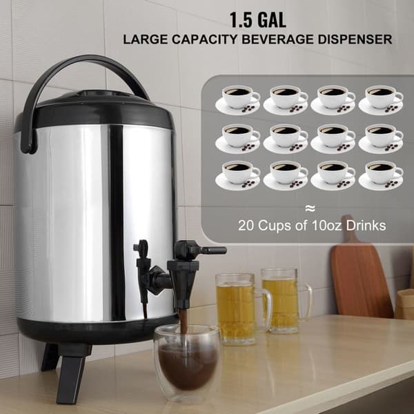 Drikkeautomater - DUOKU - WNS-1 - Rustfrit Stål - 1,5 Gallon - Termisk isoleret
