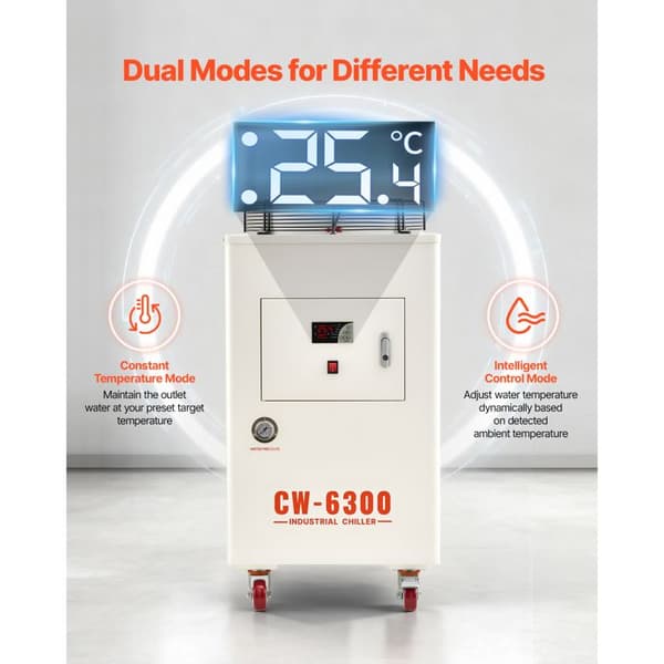 Industriel Vandkøler-Duoku-8000 W med Kompressor-40 L Tank-Maksimal Flow på 70 L/min