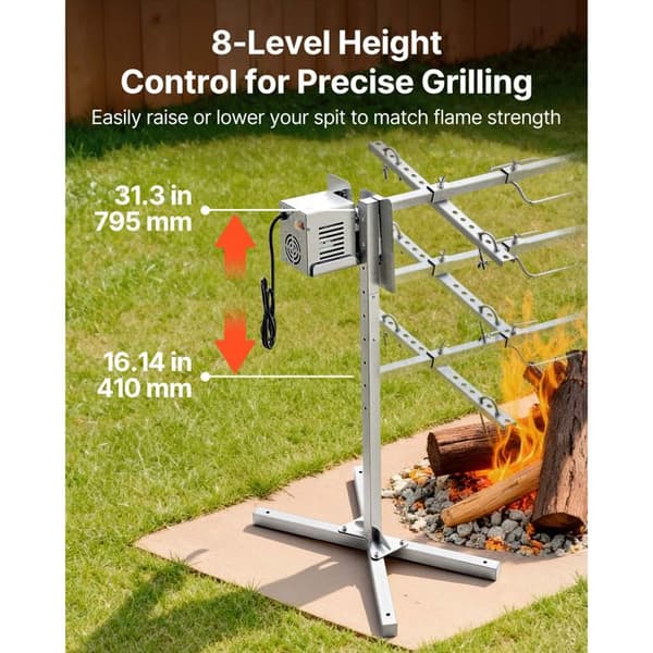 Grilli rôtissoire - DUOKU - TB-52N - 40 kg - 1321 mm - 38 W