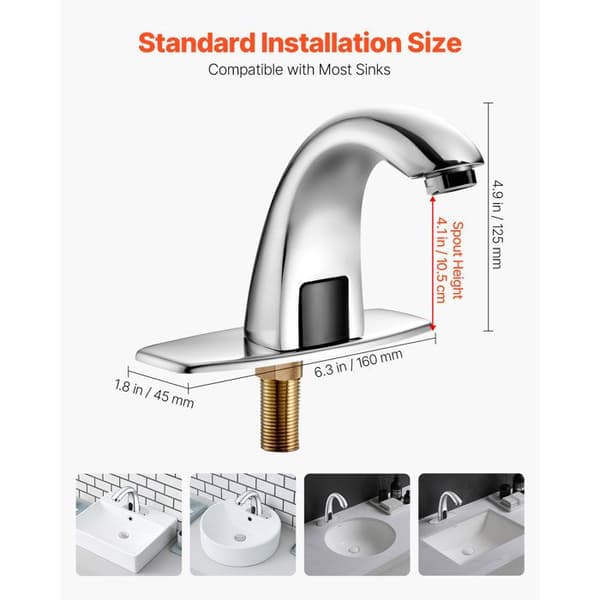 Automatisk Vaskesystem - DUOKU - G231 - Infrarød Sensor - Justerbar Temperatur - Krom Pengar