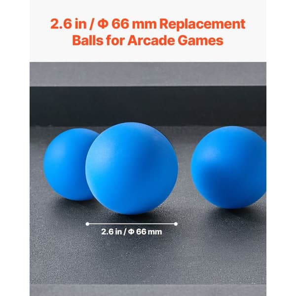 Spelmaskin - DUOKU - Set med 4 Reservbollar - Blå - 66 mm - PVC Blå