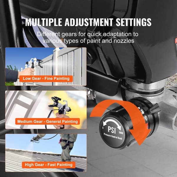 Lufttrycksmålare-Duoku-750 W-Hög Effektivitet Elektrisk Spruta-3000 PSI