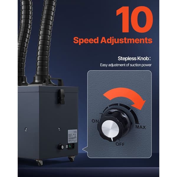 Svetsröksug - DUOKU - DX2000 - 275 W - 380 m³/h - Borstlös system