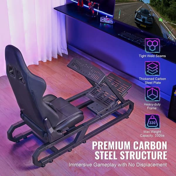 Stöd för Racingratten-Duoku-för Logitech G923/G920/G29-Simulatorcockpit-Kompatibel med Thrustmaster T248P