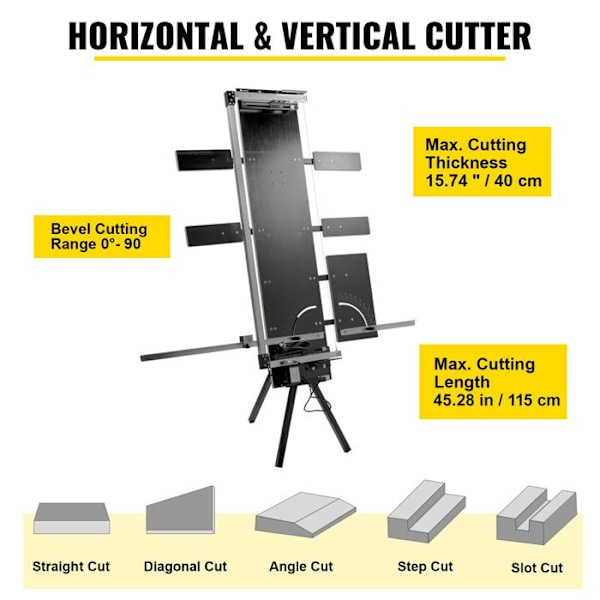 Svampefjerner - Duoku - 42 cm max - 115 cm Maksimal længde - 200W Effekt