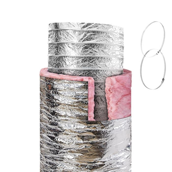 Ventilationsrør - DUOKU - OW258 - R-6.0 - 7,62 m - 258 mm i Diameter