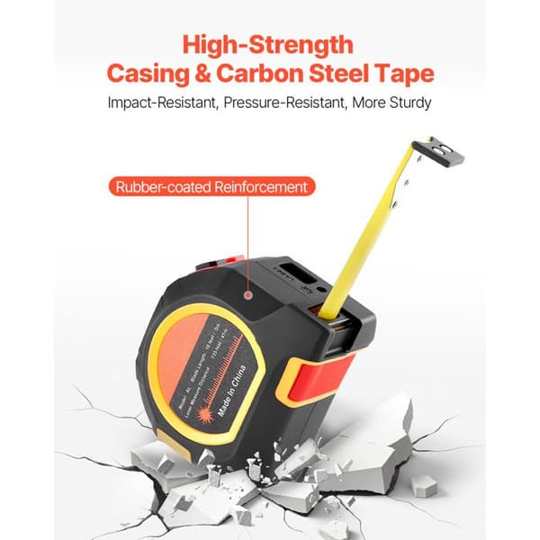 Lasermitta - DUOKU - AL - Lataus USB - 135 ft - Magneettinen - 16 ft