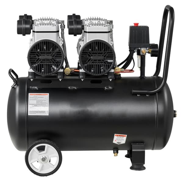 Luftkompressor 50 L-Duoku-med oliefri tank, 3 kW, ideel til bilreparation, dækopblæsning