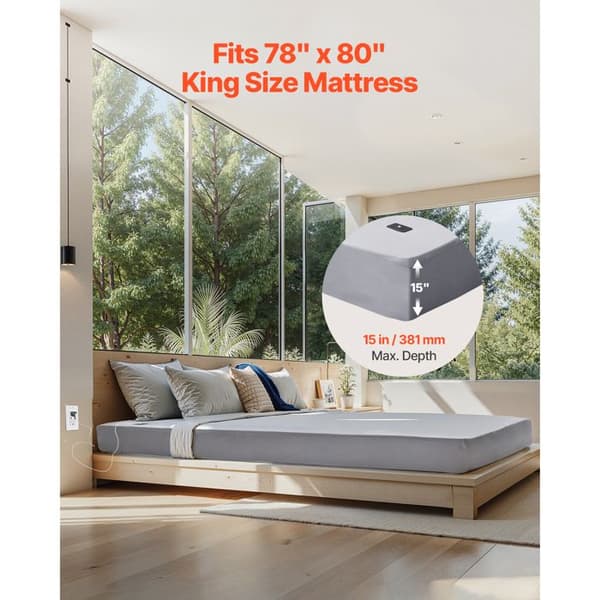 Markarkläder-Duoku-Kingsize-90% Bomull + 10% Ren Silverfiber Golv Sängkläder