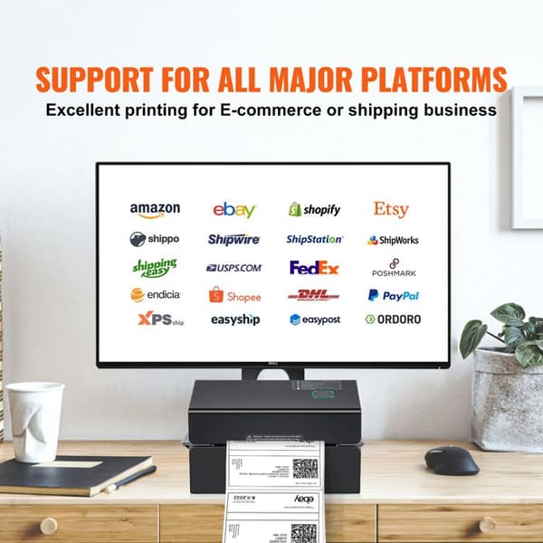 Etiketprinter - DUOKU - Automatisk Genkendelse - 300 DPI - Bluetooth - Sort