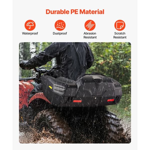 Förvaringsbox - DUOKU - L7500 - 95 L - Vattentät - Svart Svart