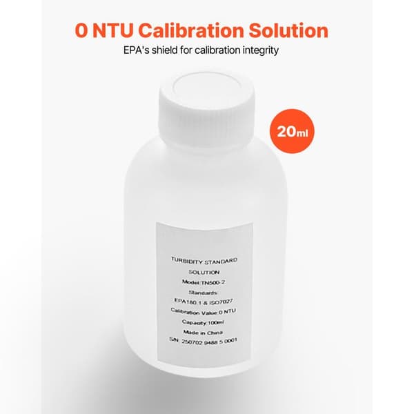 Turbiditetsstandard - DUOKU - TN500-2 - 0 NTU - 100 mL - Stabilt standardvätska
