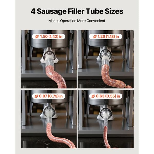 El-salami press - DUOKU - EVS-15L - 15 L (33 lb) - Rostfritt stål 304 - Kontinuerlig hastighetskontroll