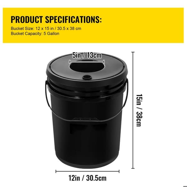 DWC Hydroponiskt Odlingssystem-Duoku-Avancerad Hydroponisk Konfiguration-4 Stycken 5 Gallon Hinkar-DWC System med Luftpump