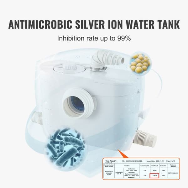 Sanitärslyn - DUOKU - FLO700 - 700 W - Flöde 9600 L/h - IP68