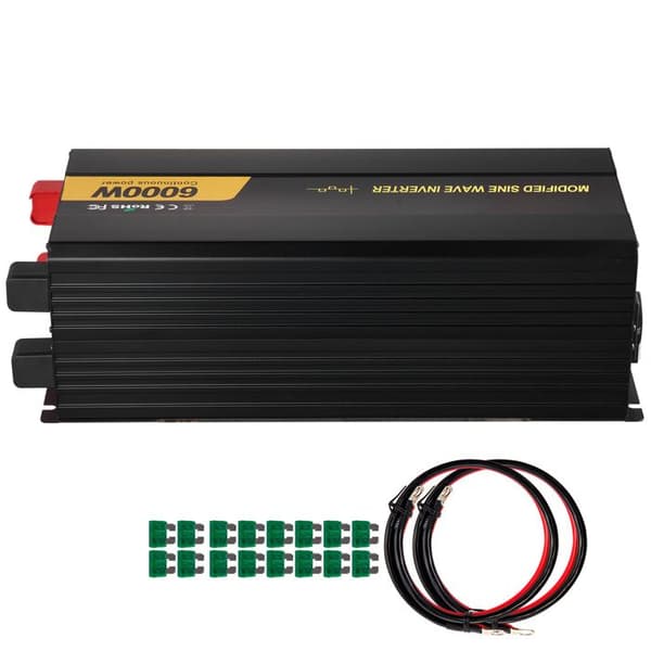 Bilomformer - DUOKU - TM-6000W - 6000 W - Modificeret Sinus Inverter - EU Stik
