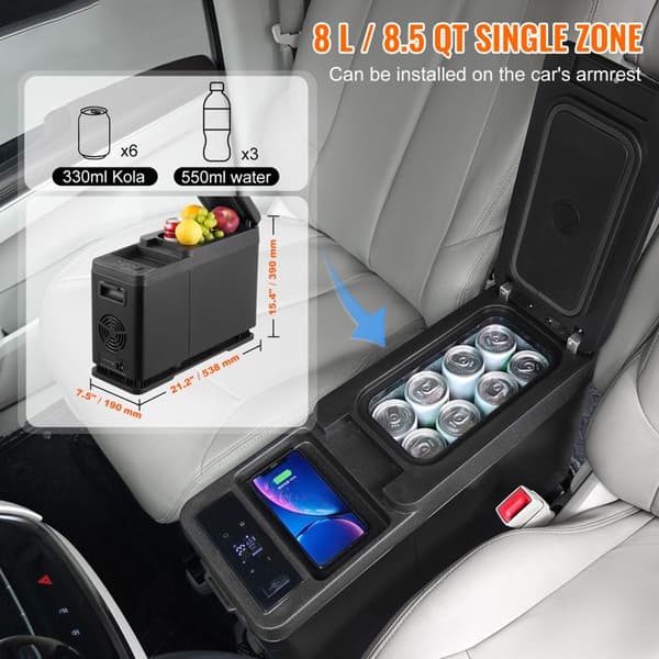 Bilrefrigerator - DUOKU - Model CF8 - 8 L - Temperatur -20 til 20 ℃ - Elektrisk