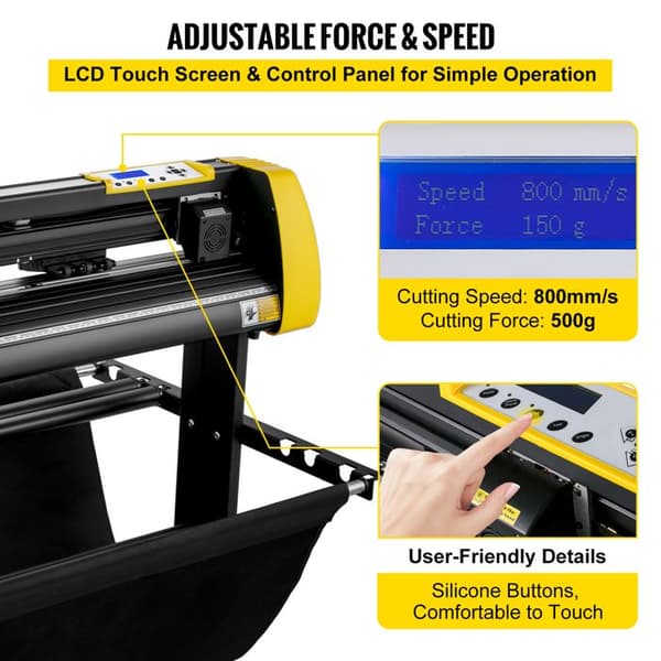 Vinylafskærer - DUOKU - Plotter 34" - LCD-Skærm - 3 Blade - Til Privat og Professionelt Brug
