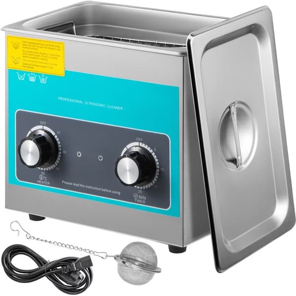 Ultralydsrenser med knap-Duoku-3L 40kHz - Rustfrit stål Smykker Briller Ure