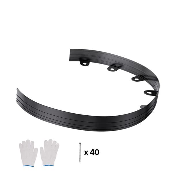 Sæt af 10 Havekanter i Duoku-Rustfrit Metal i Aluminiumlegering - Foldbare - Til Blomsterbede