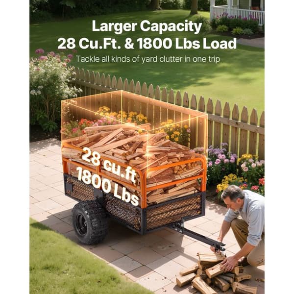 Tippvagn - DUOKU - TC4288 - Stål - 793 L - Däck på 45,72 cm