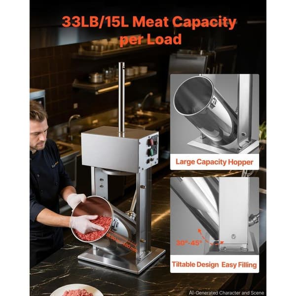 El-salami press - DUOKU - SYS-25L/E - 25 L - Rostfritt stål - Variabel hastighet