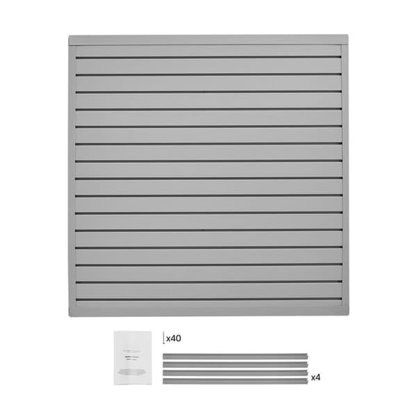 Väggpanel - DUOKU - 4 x 4 ft - PVC - Lätt att installera - Justerbar