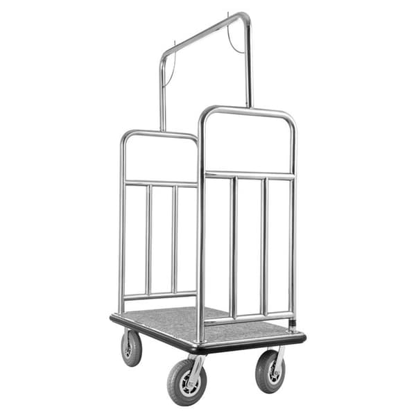 Bagagevagn - DUOKU - X-112 - Kapacitet 544 kg - Rostfritt Stål - 4 Hjul Pengar