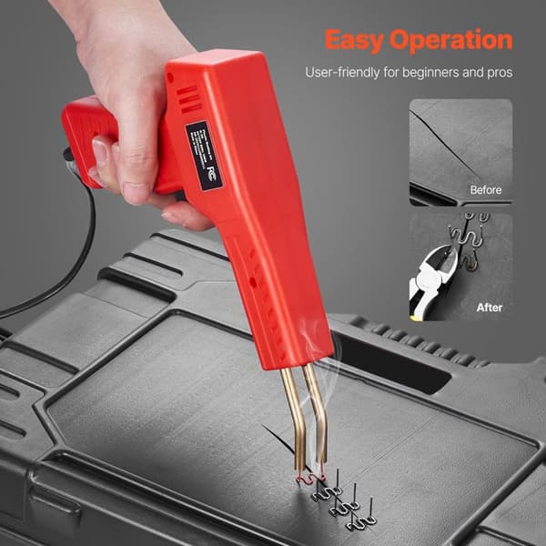 Plastsvetsare - DUOKU - 100 W Svetsverktyg - Professionell Kit - 800 Hetteklämmor