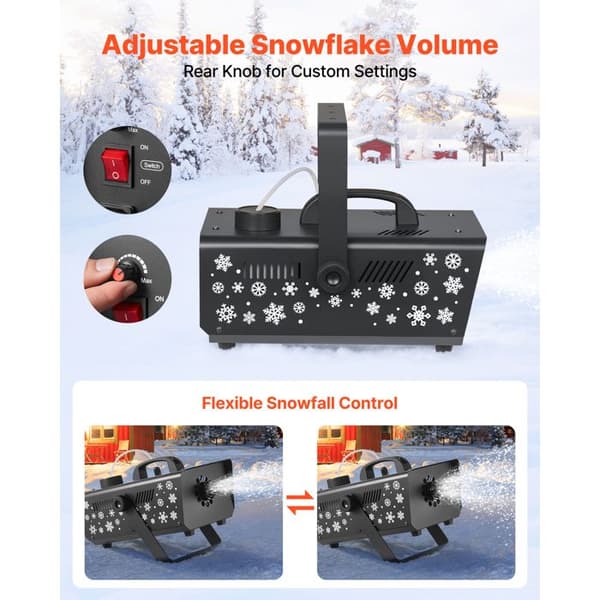 Snömaskin - DUOKU - LM-O-600 - 650 W - Tank 1 L - Räckvidd 2–3 m