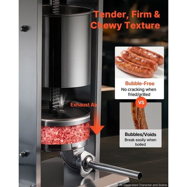 El-salami press - DUOKU - SYS-15L/E - 15 L (15 kg) - Rostfritt stål - Hastighetsreglering