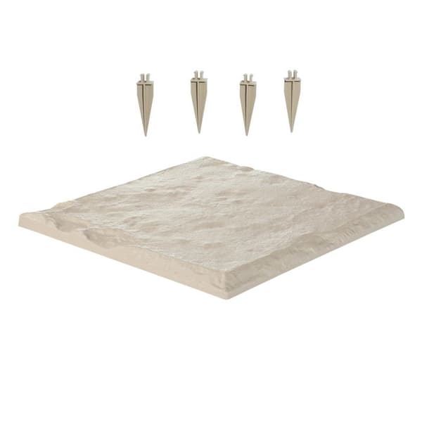 Marchesten - DUOKU - CP25-4M - Sæt af 4 - PC+ABS Harpiks - Teksturbeige beige