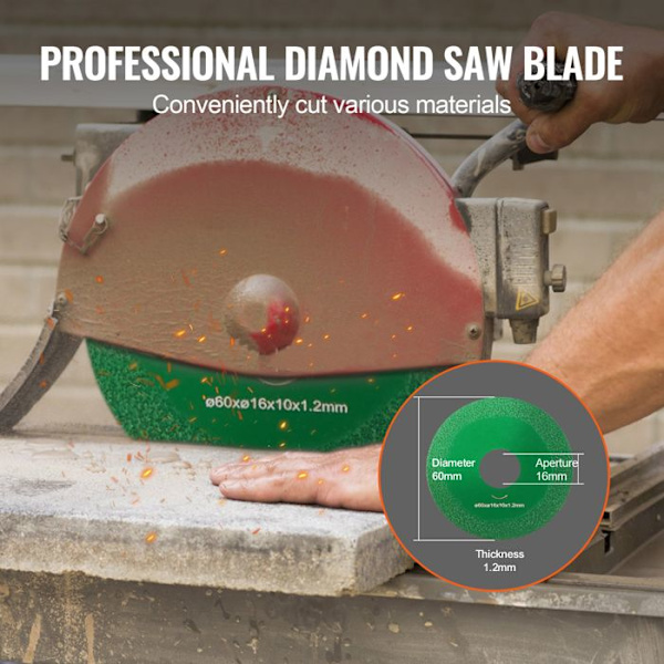 Dry Diamond Wet Core Drill Bit 2 in - 14 in Depth Concrete Core Drill - with Saw Blade