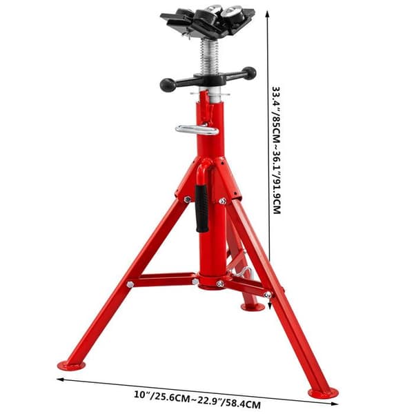 Stöd för rör - DUOKU - 1107A - 1 500 lb - Höjd 71–131 cm - Stål