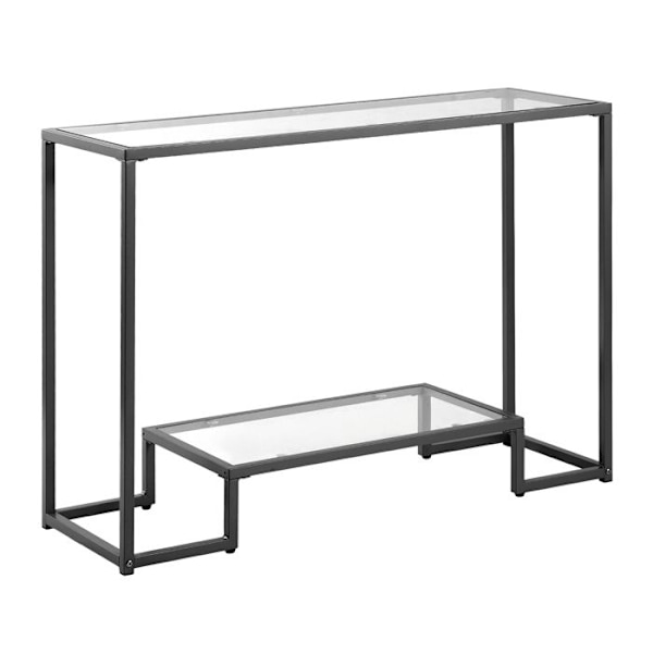 Bordskonsol - DUOKU - RekTANGULÆR - Hærdet Glas - 2 Niveauer - Moderne Design