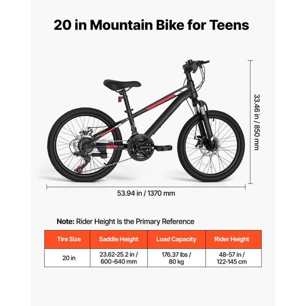 VTT - DUOKU - sdc-02 - 20 tum - 21 växlar - Framsuspension