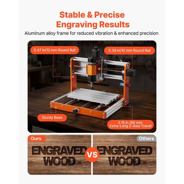 CNC Router - DUOKU - 3018-PRO MAX - Spindle 500 W - 300x180x80 mm - Offline controller 1,8 tommer