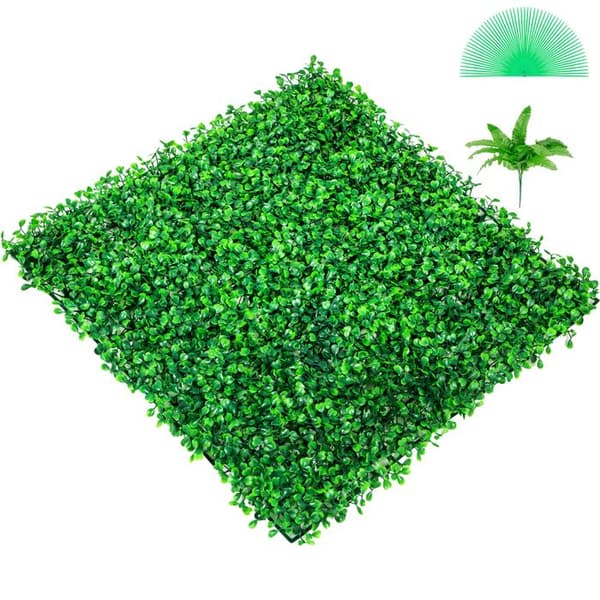 Väggpaneler - DUOKU - Konstgjord Buxbom - 6 Paneler - 50x50 cm - 100% PE Grön